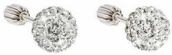Evolution Group Swarovski kristályokkal díszített gömb fülbevaló 31111, 1 (925/1000; 1, 3 g)