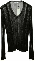 MANGO fekete, fodros női pulóver - M (8433886273732)