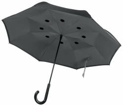  Fordított Esernyő kifordítható dupla rétegű 102cm - szürke (900207)