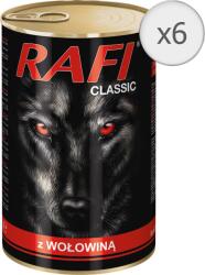 RAFI Classic kutyatáp szószban, marha, 6 x 1240 g