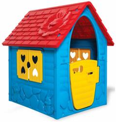  Első házam játszóház gyerekeknek - ajtóval és ablakokkal - kék (BBJ) (00882)
