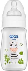 Wee Baby Biberon cu deschidere largă Wee Baby - Safari, PP, 250 ml, zebră (960)