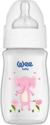 Wee Baby Biberon cu deschidere largă Wee Baby - Safari, PP, 250 ml, elefant (960)