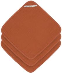 Lassig Prosoape de muselină Lassig - Cozy Care, 30 x 30 cm, 3 bucăți, portocaliu (4042183427362)