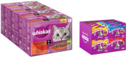 Whiskas Whiskas 15% reducere! 96 x 85 hrană umedă + 16 60 g Snackuri Pachet mixt - Selecție clasică în sos (16 g)