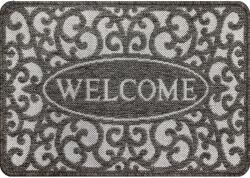 Delta Carpet Covor Dreptunghiular pentru Usa de Intrare, Gri, 50 x 80 cm, Antiderapant, Flex 19141/80 (X-19141-80-0508) Pres