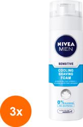 Nivea Men Set 3 x Spuma de Ras Sensitive Cooling Nivea Men 200 ml