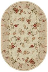 Delta Carpet Covor Oval, 100 x 300 cm, Crem, Lotos 551 (LOTUS-551-100-O-13) Covor