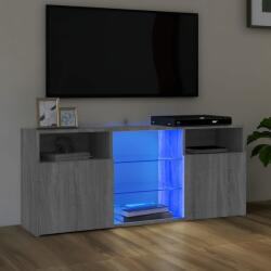 vidaXL szürke sonoma színű LED-es TV-szekrény 120 x 30 x 50 cm (815715) - vidaxl