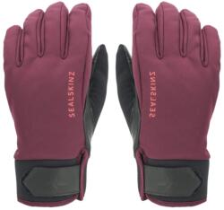 Sealskinz Waterproof All Weather Insulated Glove Red/Black L Kesztyű kerékpározáshoz