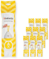 Brabantia Saci pentru gunoi A PERFECTFIT 3 l, 200 buc, Brabantia (BRAB137648)