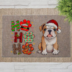  Angol bulldog karácsonyi lábtörlő (60 x 40 x 0, 2 cm)