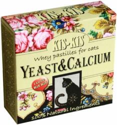KIS-KIS Yeast&Calcium tejsavó pasztillák macskáknak - Az egészséges csontokért és fogakért (100 tabletta)