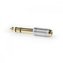 Nedis Aranyozott 6.3 mm jack dugó - 3.5 mm jack aljzat adapter (CAGC23930ME)