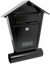 Damech Cutie postala, cu loc pentru ziar, negru, format B6, 29.5x7.5x37.5 cm, Damech GartenVIP DiyLine (SD1TN)