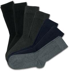 Tchibo 7 pár férfi zokni, fekete/kék/szürke 2x fekete, 2x melírozott antracit, 2x sötétkék, 1x melírozott szürke 44-46
