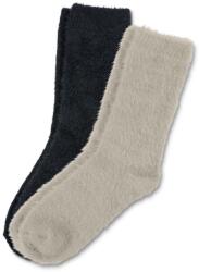 Tchibo 2 pár női puha zokni, krém/fekete 1x krémszínű, 1x fekete 35-38