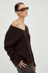 Gestuz gyapjú pulóver női, barna - barna M