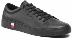 Tommy Hilfiger Sneakers Tommy Hilfiger Modern Vulc Corporate Leather FM0FM04351 Black BDS Bărbați