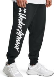 Under Armour Pantaloni Under Armour UA Rival Fleece Graphic Jgrs-BLK 1379776-001 Marime XXL - weplayvolleyball