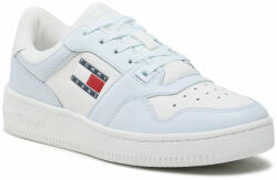 Tommy Hilfiger Sneakers Tommy Jeans Tjw Retro Basket Leather Seasonal EN0EN02204 Shimmeriny Blue/Ecru CYO