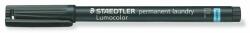 STAEDTLER Textil jelölõ alkoholos marker, 0, 6 mm, kúpos, STAEDTLER "Lumocolor® laundry 319 LM", fekete