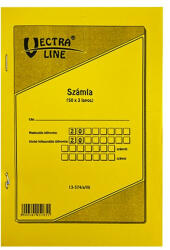 Vectra-line Nyomtatvány számlatömb VECTRA-LINE 50x3 álló 1 áfás A5 (KX00117) - papir-bolt