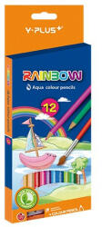 Y-Plus Színes ceruza Y-Plus+ Rainbow akvarell hegyezővel 12 db-os klt (DPC1302000000) - kreativjatek
