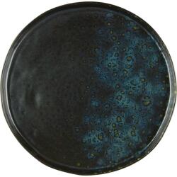 LE COQ PORCELAINE Farfurie întinsă Le COQ Phobos 20, 5 cm, neagră cu albastru