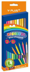 Y-Plus Színes ceruza Y-Plus+ Rainbow 12 db-os klt. kétvégű (PAP3033-1276)