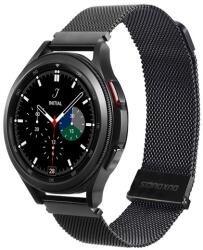 DUX DUCIS pótszíj (univerzális, 22 mm, alumínium, milánói, mágneses zár) FEKETE Huawei Watch GT Active, Huawei Watch, Huawei Watch 2, Samsung Galaxy Watch 46mm (SM-R800N), Samsung Gear S3 Fron (GP-142307)