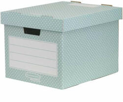 Fellowes Tároló doboz, karton, 33, 3x28, 5x39 cm FELLOWES, "Style", zöld-fehér (IFW44813) - onlinepapirbolt