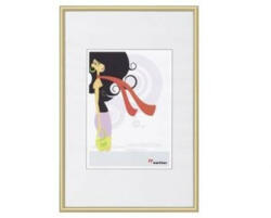 Képkeret, műanyag, 21x29, 7 cm, A4, "New Lifestyle", arany (DKW02) - onlinepapirbolt