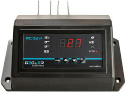 REGLER Controler centrala pe lemne/carbune REGLER RC 38v1, control pompa si ventilator, optional termostat de ambient