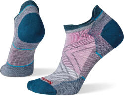 Smartwool - sosete sport femei Run Zero Cushion Low Ankle socks - gri deschis albastru roz (SW001668052)