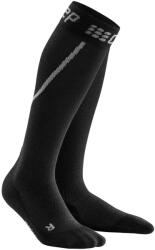 CEP - Sosete de compresie pentru barbati alergare iarna Winter Run Socks - gri inchis negru (WP50TU)