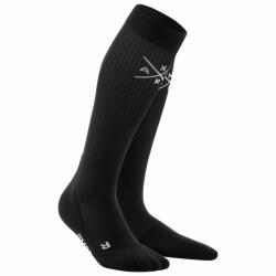 CEP - Sosete compresie alergare pentru femei Xtra mile women socks - negru alb (WP40BG) - trisport