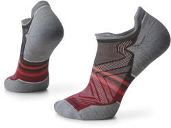 Smartwool - sosete sport Run Pattern Socks Targeted Cushion Low Ankle socks - gri rosu Tibetan (SW001660A25)