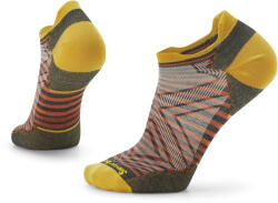 Smartwool - sosete sport Run Zero Cushion Low Ankle Pattern Socks - gri carbune maro galben (SW001652003)