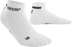 CEP - sosete compresie scurte barbati The Run Socks Low Cut - alb negru (WP3A0R)