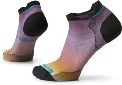 Smartwool - sosete sport femei Run Ombre Print Zero Cushion Low Ankle socks - mov portocaliu negru (SW001670J33)
