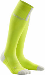 CEP - Sosete compresie alergare pentru barbati 3.0 men socks - galben lime gri deschis (WP50EX) - trisport