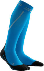 CEP - Sosete de compresie pentru barbati alergare iarna Winter Run Socks - albastru electric negru (WP50NU)