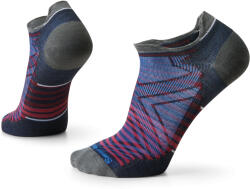 Smartwool - sosete sport Run Zero Cushion Low Ankle Pattern Socks - gri albastru rosu (SW001652092)