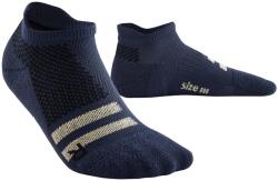 CEP - sosete compresie scurte barbati Training Compression Socks No Show - albastru inchis uniforma crem (WP16HX)