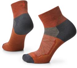 Smartwool - sosete sport femei Bike Zero Cushion Ankle socks - gri inchis portocaliu inchis (SW001970J33)
