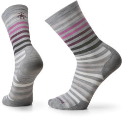 Smartwool - sosete sport Everyday Spruce Street Zero Cushion Crew socks - dungi gri inchis gri deschis alb visiniu (SW001736039)