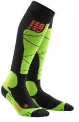 CEP - sosete ski thermo femei Ski Thermo Merino Socks - negru verde lime (WP40UB)