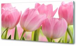 Wallmuralia. hu Konyhai hátfalpanel Rózsaszín tulipánok 140x70 cm