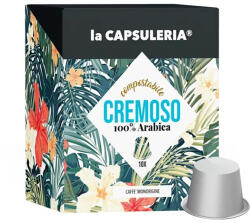 La Capsuleria Cafea Cremoso 100% Arabica capsule biodegradabile, 10 capsule compatibile Nespresso, La Capsuleria (CN16)